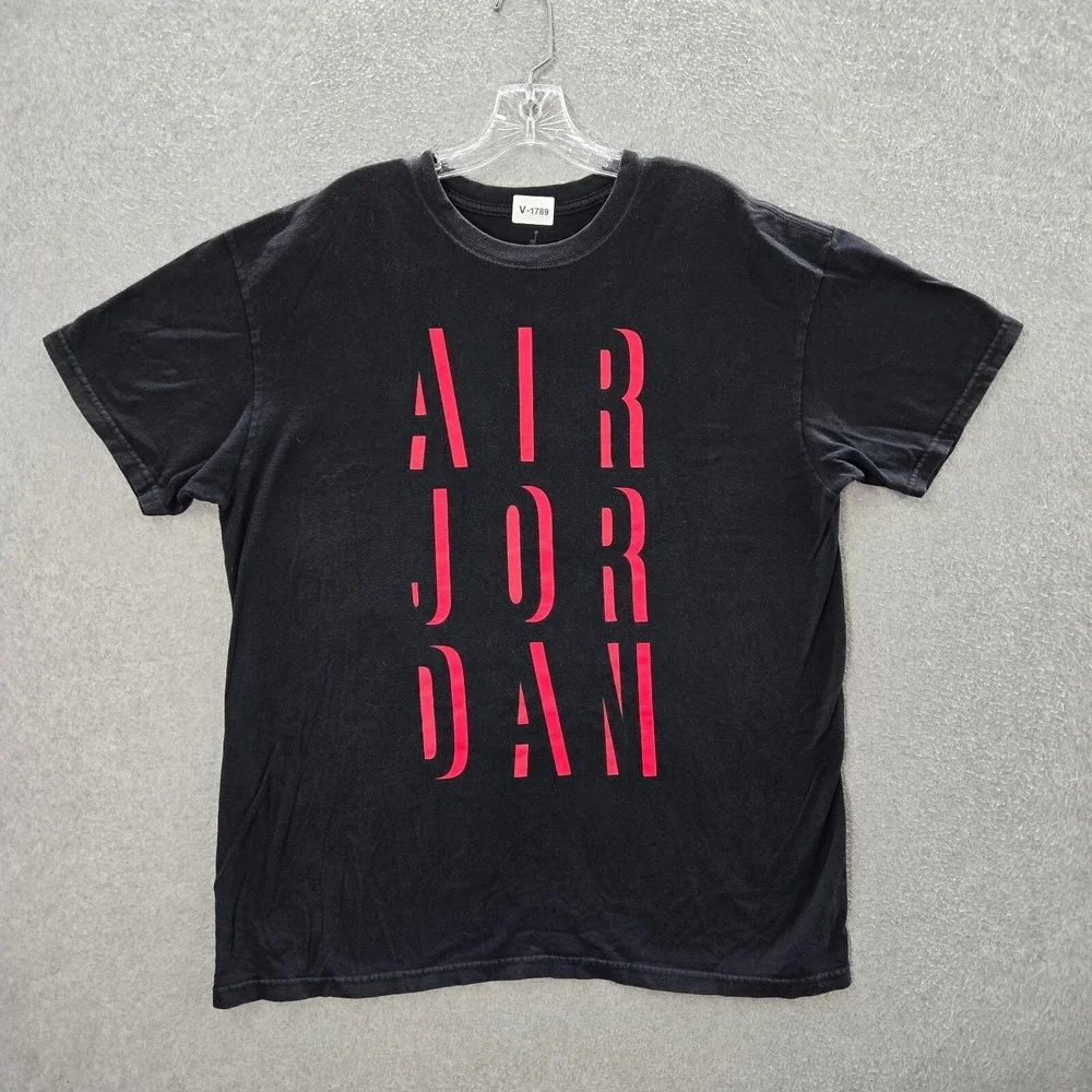 Air Jordan Men Shirt XL‎ Black Logo Jumpman Short Sleeve Crew Neck Tee